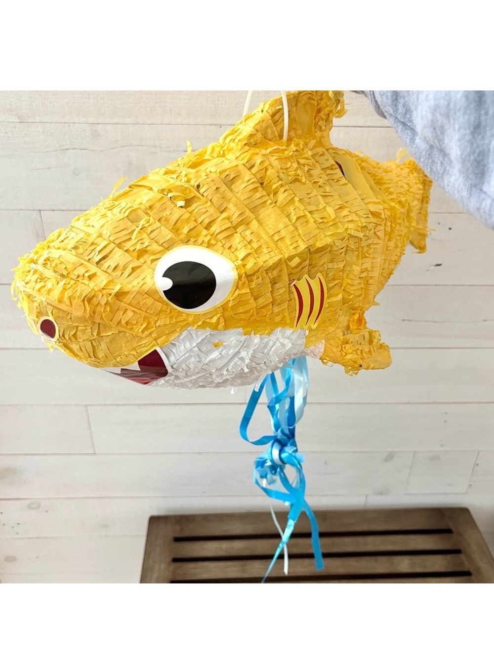 Baby Shark Piñata Hanging Pull String Birthday Party Decoration Pinkfong
